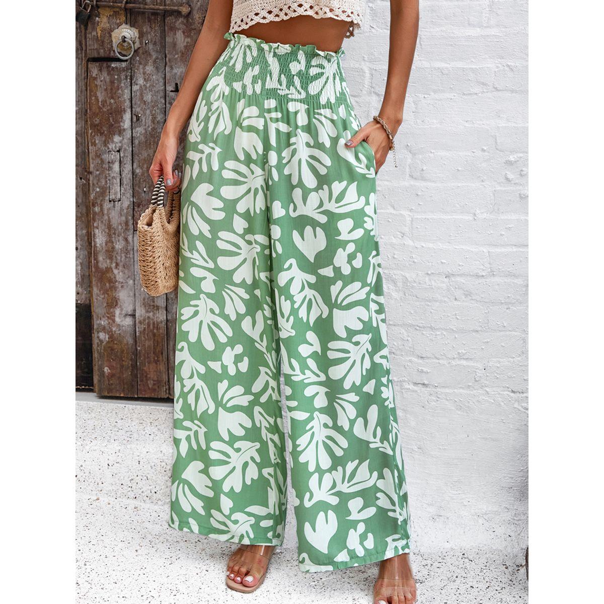 DY X Styli  All Over Print Pants with Elasticated Waist-women-clothing-bottoms-trousers-image-5