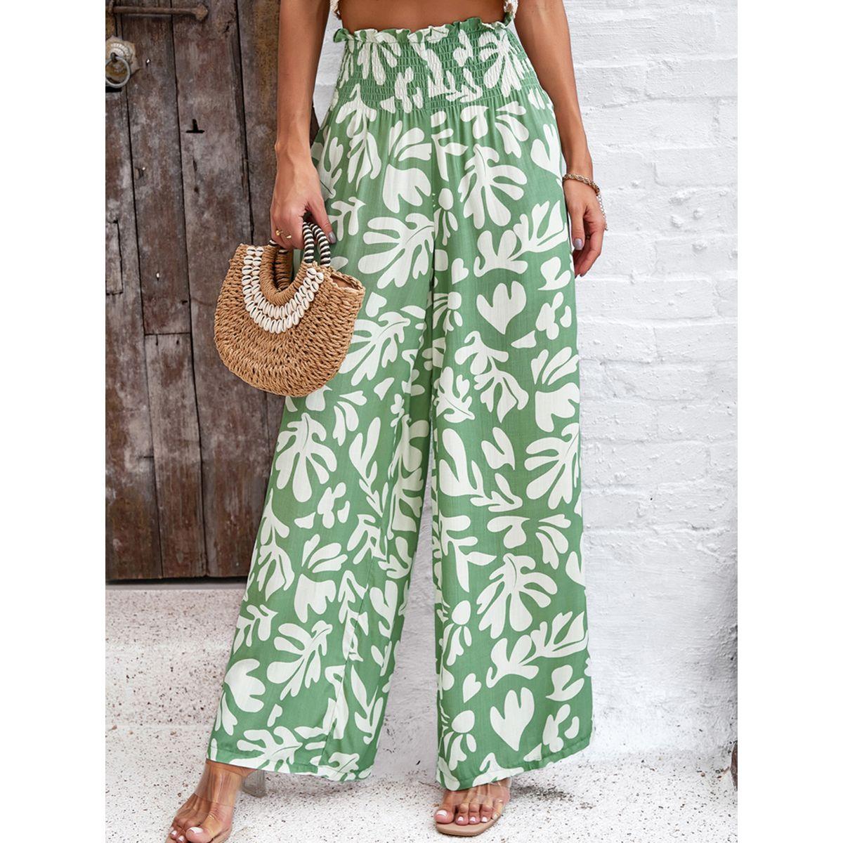 DY X Styli  All Over Print Pants with Elasticated Waist-women-clothing-bottoms-trousers-image-6