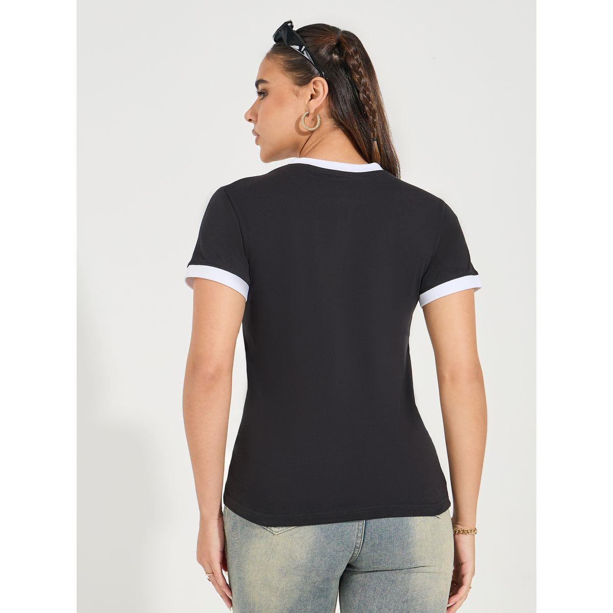 مجموعة من 2 تيشيرت بقصة عادية وتفاصيل مُتباينة-women-clothing-tshirts-image-5