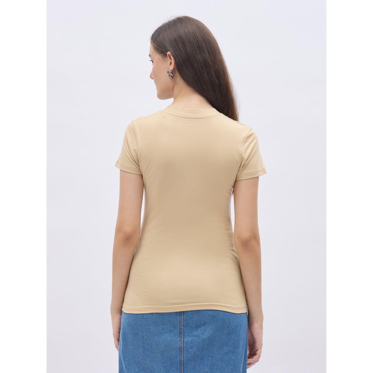 مجموعة من 2 - تيشيرت قطني بياقة عالية-women-clothing-tshirts-image-3