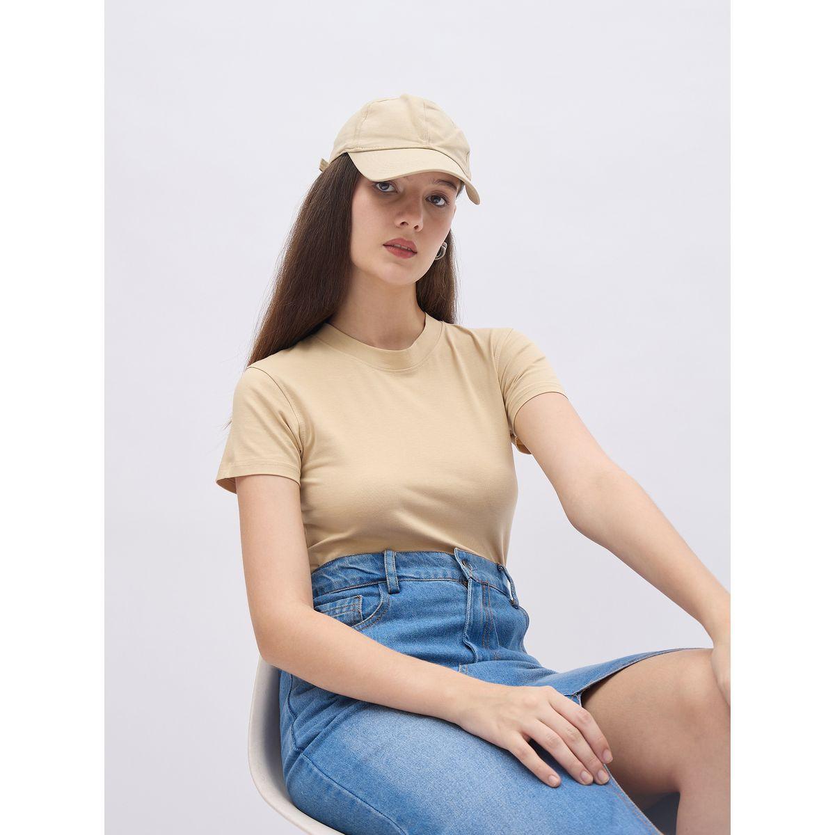 مجموعة من 2 - تيشيرت قطني بياقة عالية-women-clothing-tshirts-image-4