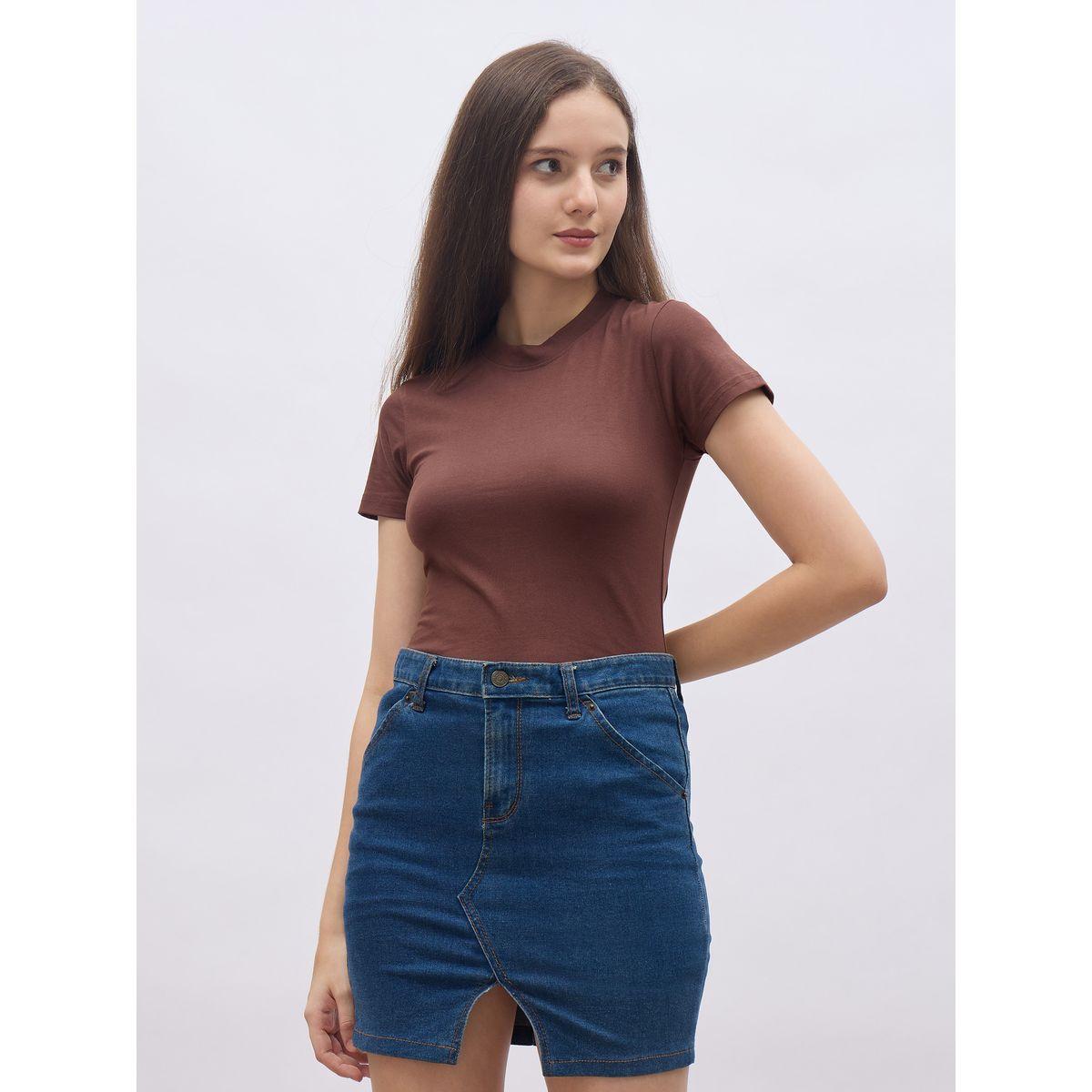 Styli Pack of 2 - Cotton Stretch Fitted High Neck T-Shirt-women-clothing-tshirts-image-5