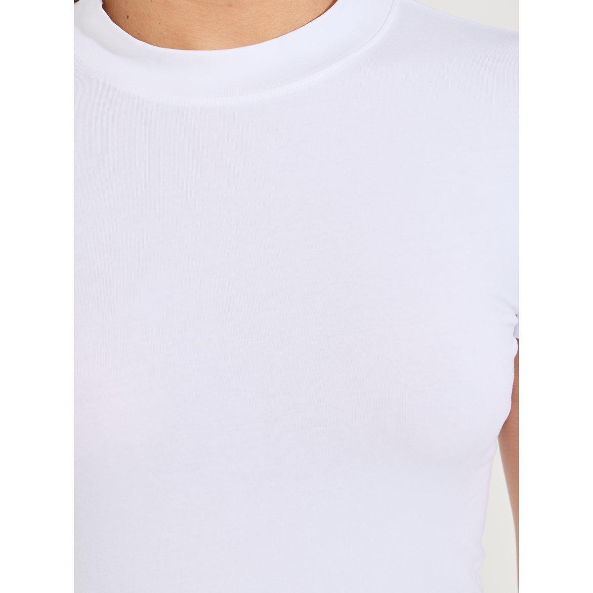 Styli Pack of 2 - Cotton Stretch Fitted High Neck T-Shirt-women-clothing-tshirts-image-5