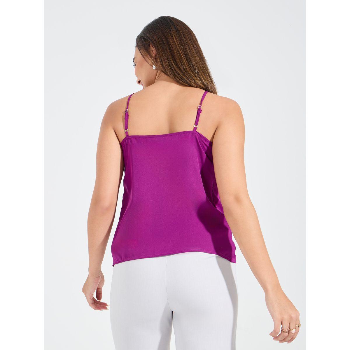 Styli Solid Woven Halter Neck Cami-women-clothing-tshirts-image-6