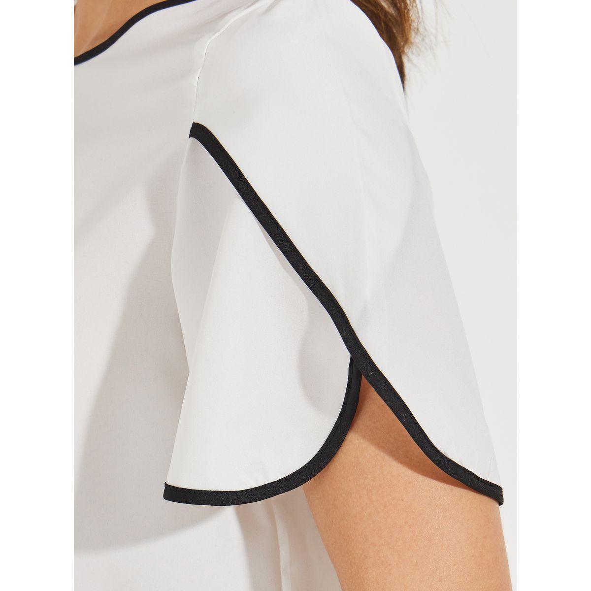 بلوزة منسوجة بياقة دائرية وحزوز مُتباينة-women-clothing-shirtsandblouses-blouses-image-3