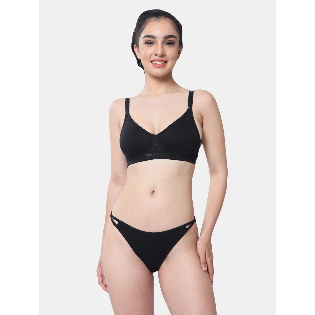 صدرية قطن مبطنة بتفاصيل دانتيل إنفي × ستايلي-women-clothing-lingerie-bras-image-1
