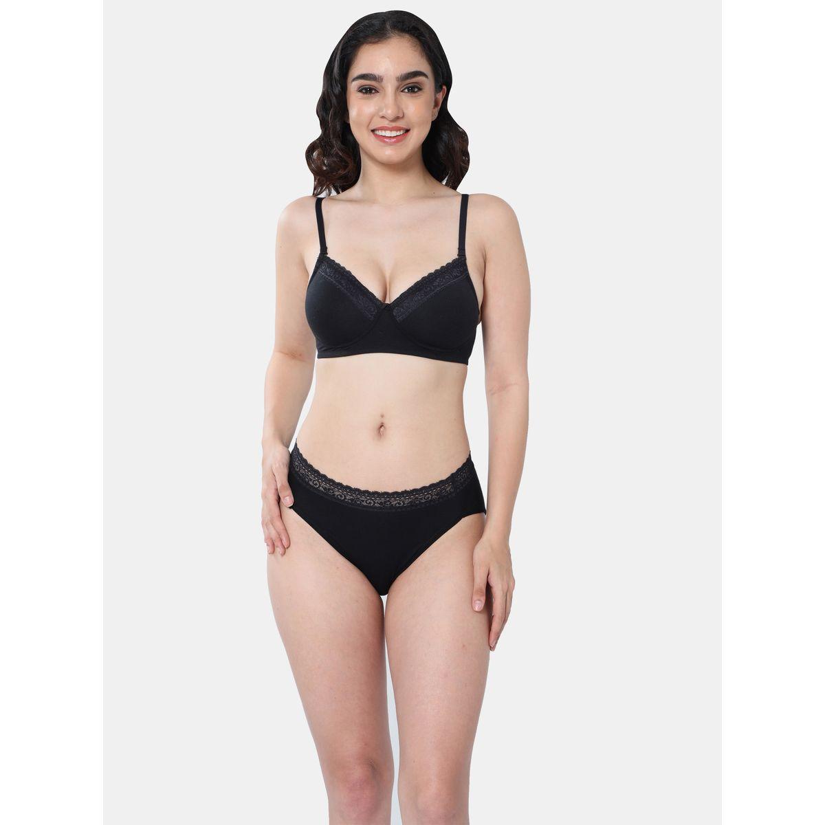 صدرية عميقة ومبطنة مع تفاصيل دانتيل إنفي × ستايلي-women-clothing-lingerie-bras-image-1