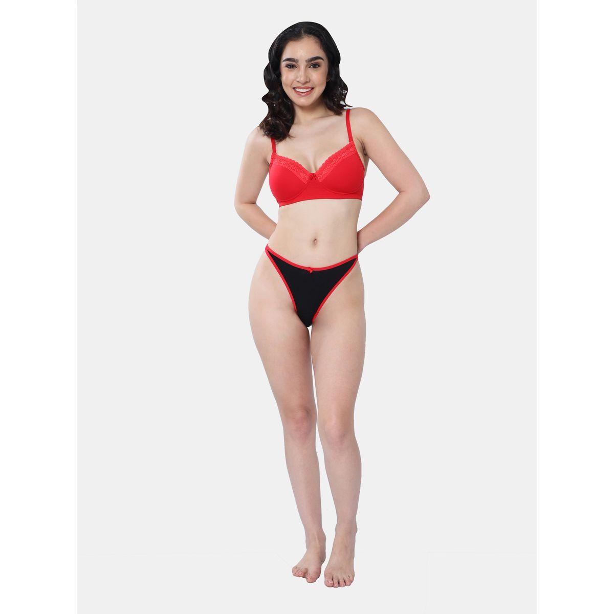 Envie X Styli  Padded Plunge Cotton Lace Insert Bra-women-clothing-lingerie-bras-image-3