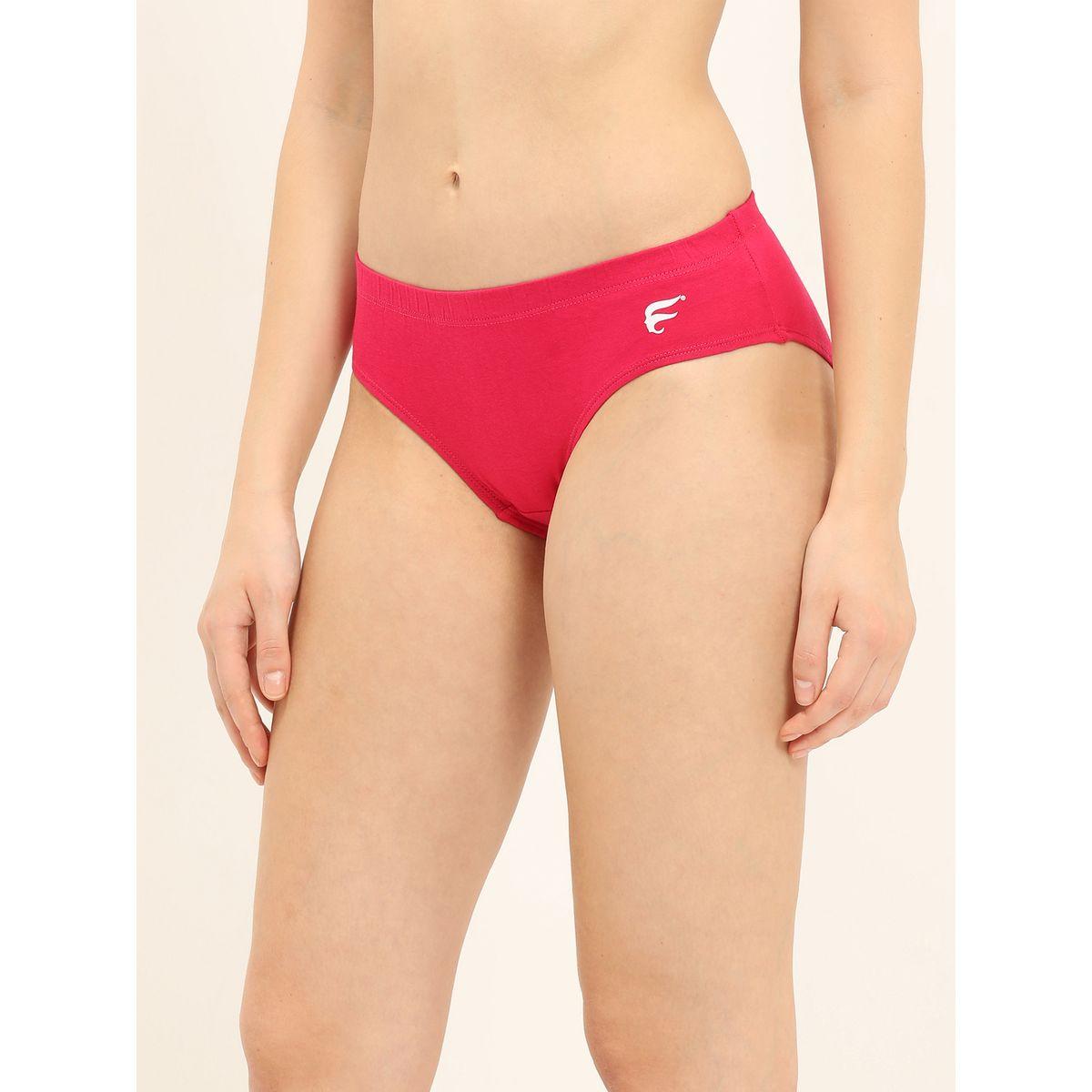 مجموعة من 3 سراويل داخلية قطن مزينة بشعار إنفي × ستايلي-women-clothing-lingerie-panties-image-5