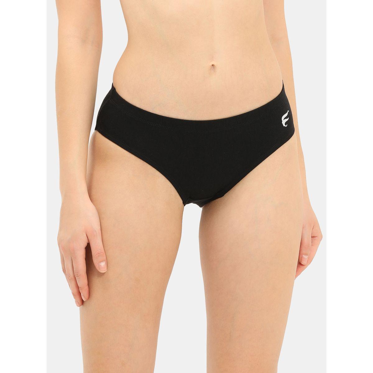 مجموعة من 3 سراويل داخلية قطن مزينة بشعار إنفي × ستايلي-women-clothing-lingerie-panties-image-1