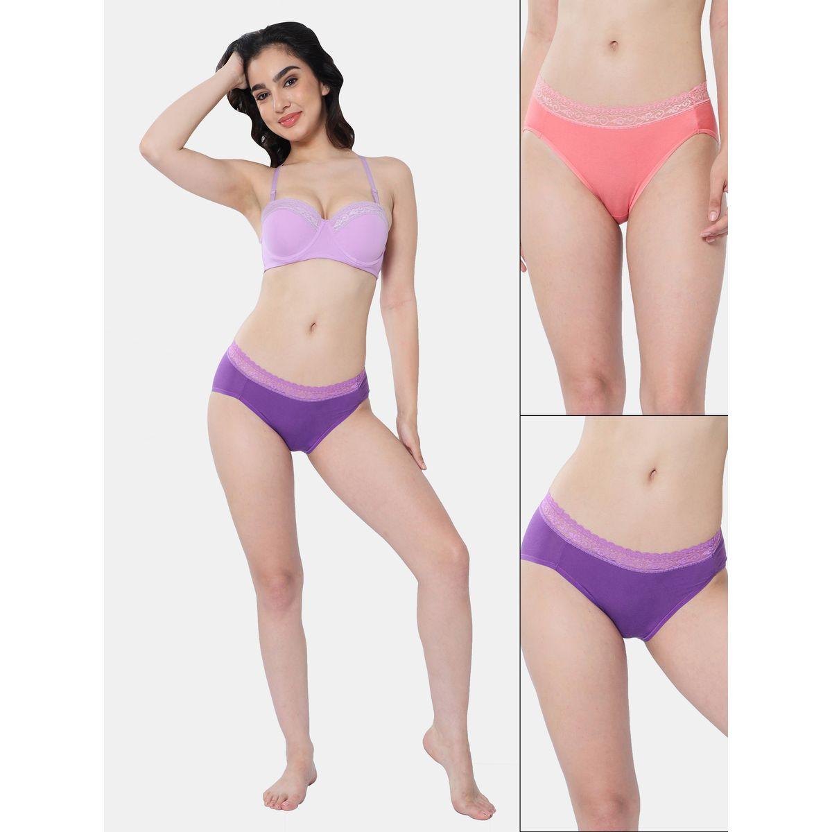 مجموعة من 2 سروال داخلي بتفاصيل دانتيل إنفي × ستايلي-women-clothing-lingerie-panties-image-1
