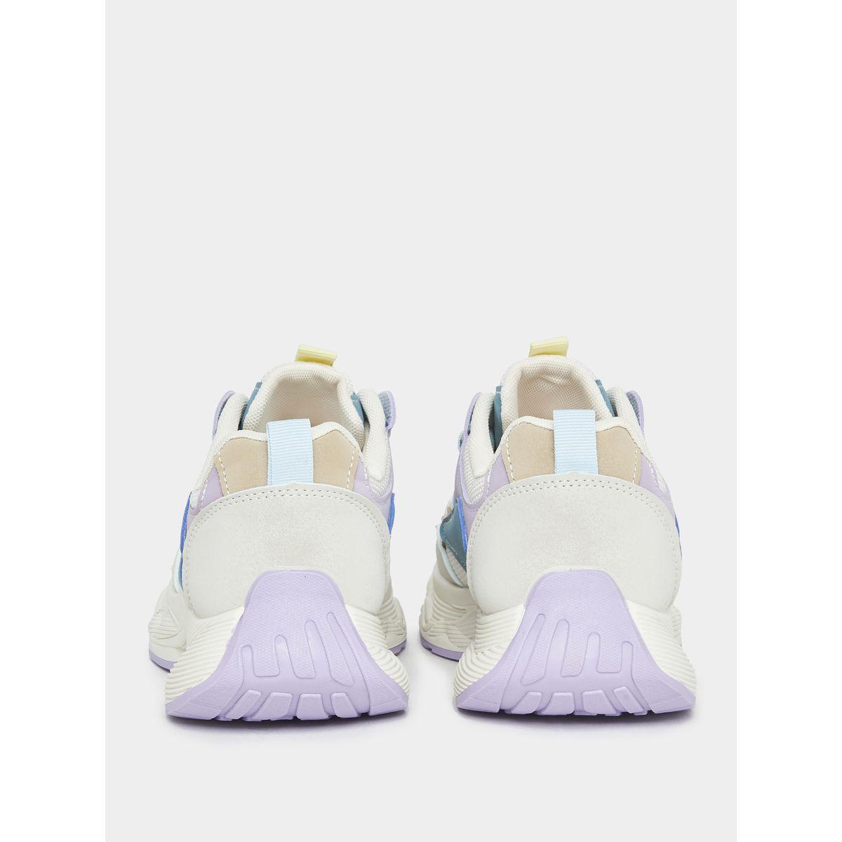 حذاء سنيكرز شانكي بنمط كتل الالوان-women-shoes-sneakers-image-4