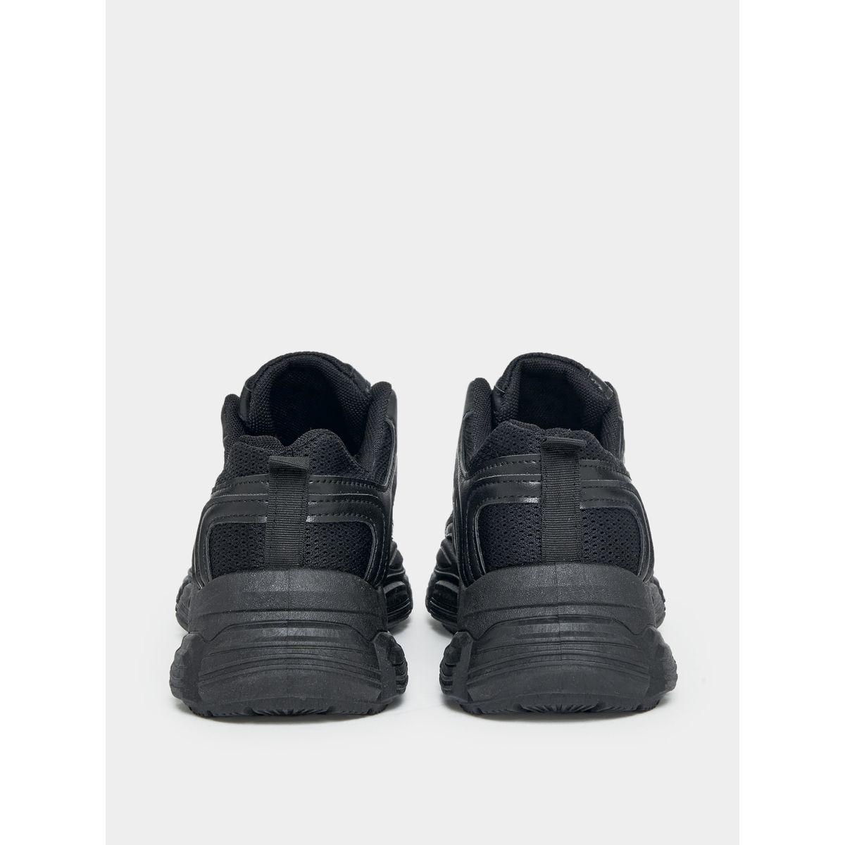 Styli Textured Lace Up Chunky Sole Sneakers-women-shoes-sneakers-image-3