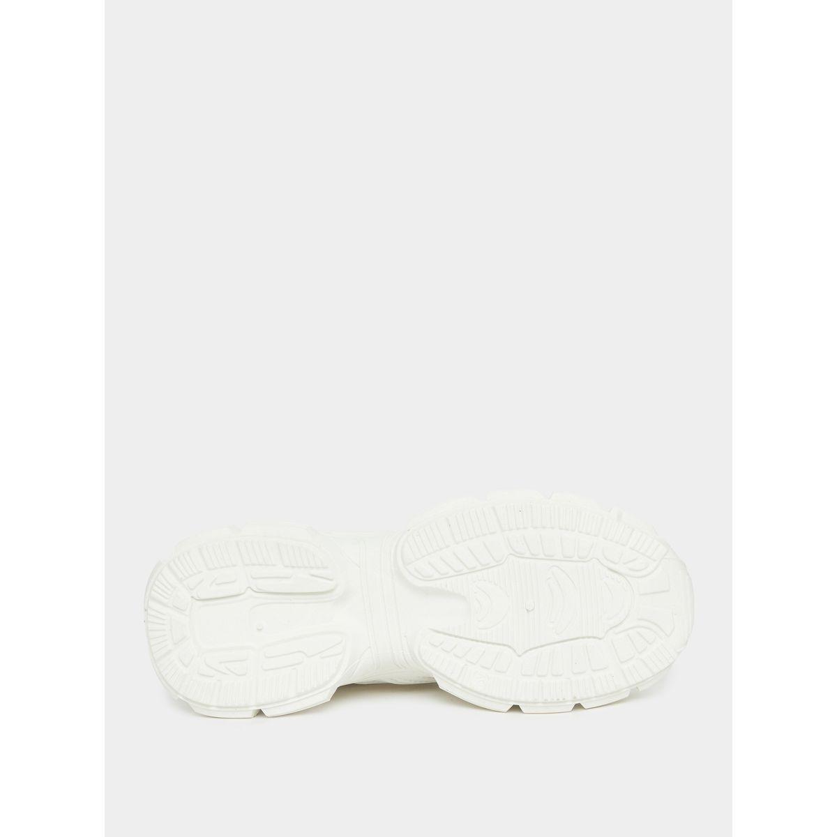 Styli Textured Lace Up Chunky Sole Sneakers-women-shoes-sneakers-image-7