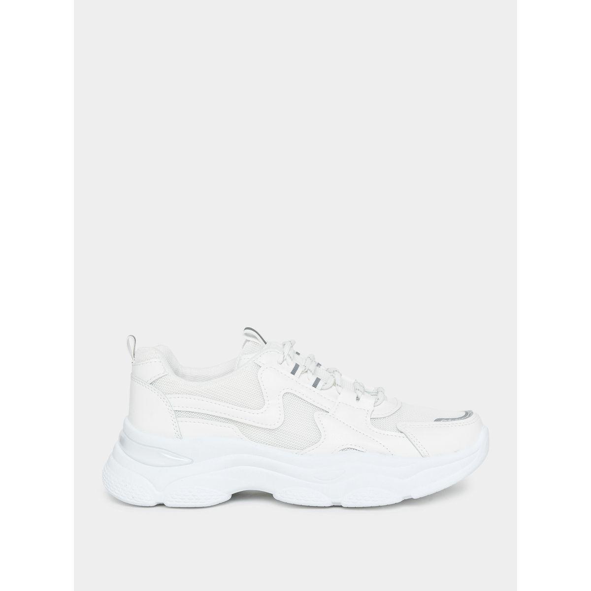 Styli Textured Lace Up Sneakers-women-shoes-sneakers-image-3