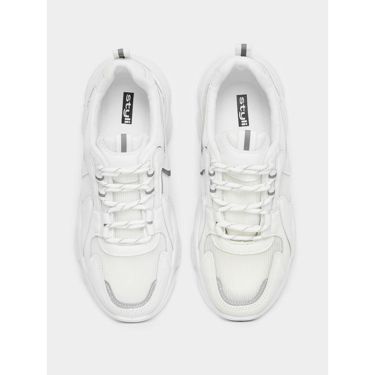 Styli Textured Lace Up Sneakers-women-shoes-sneakers-image-6