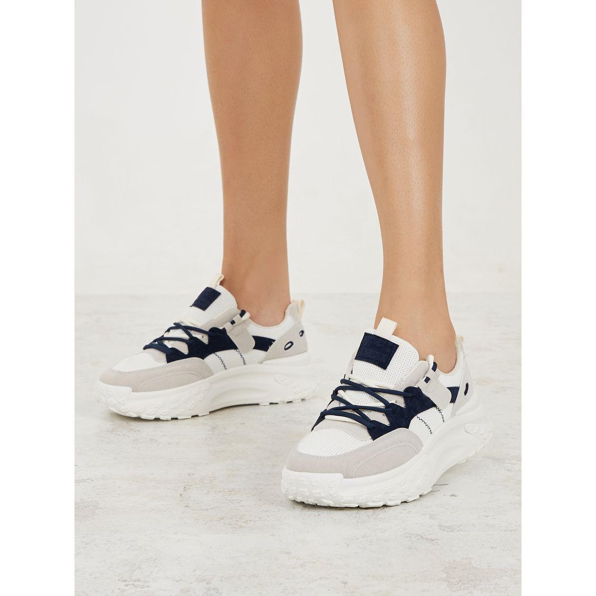 Styli Contrast Panel Chunky Sneakers-women-shoes-sneakers-image-1