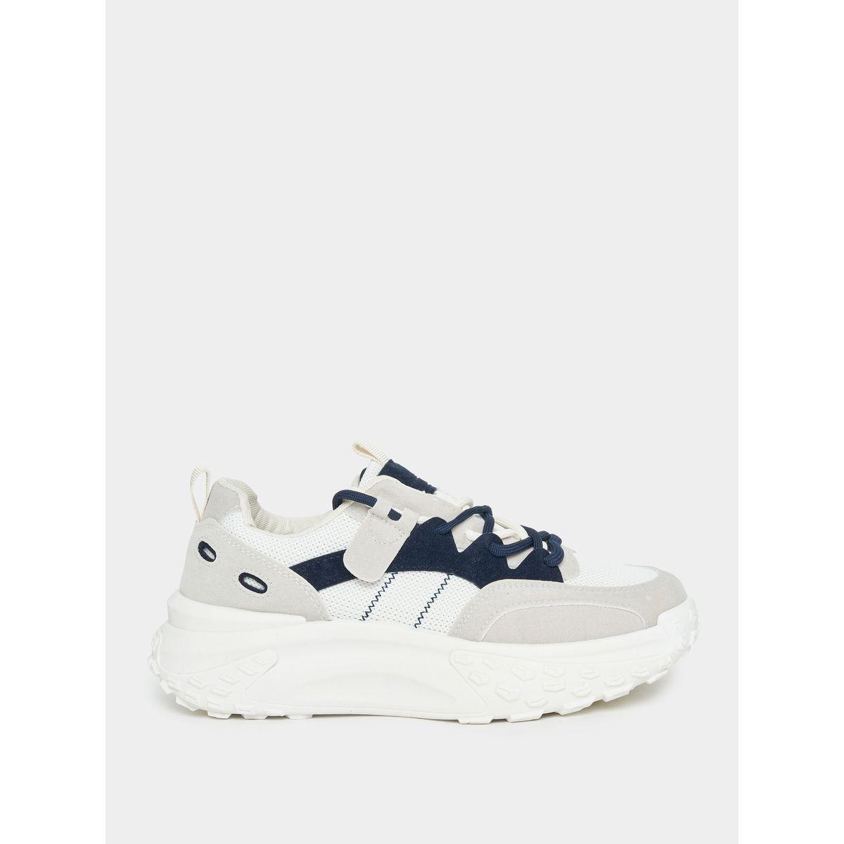 Styli Contrast Panel Chunky Sneakers-women-shoes-sneakers-image-3