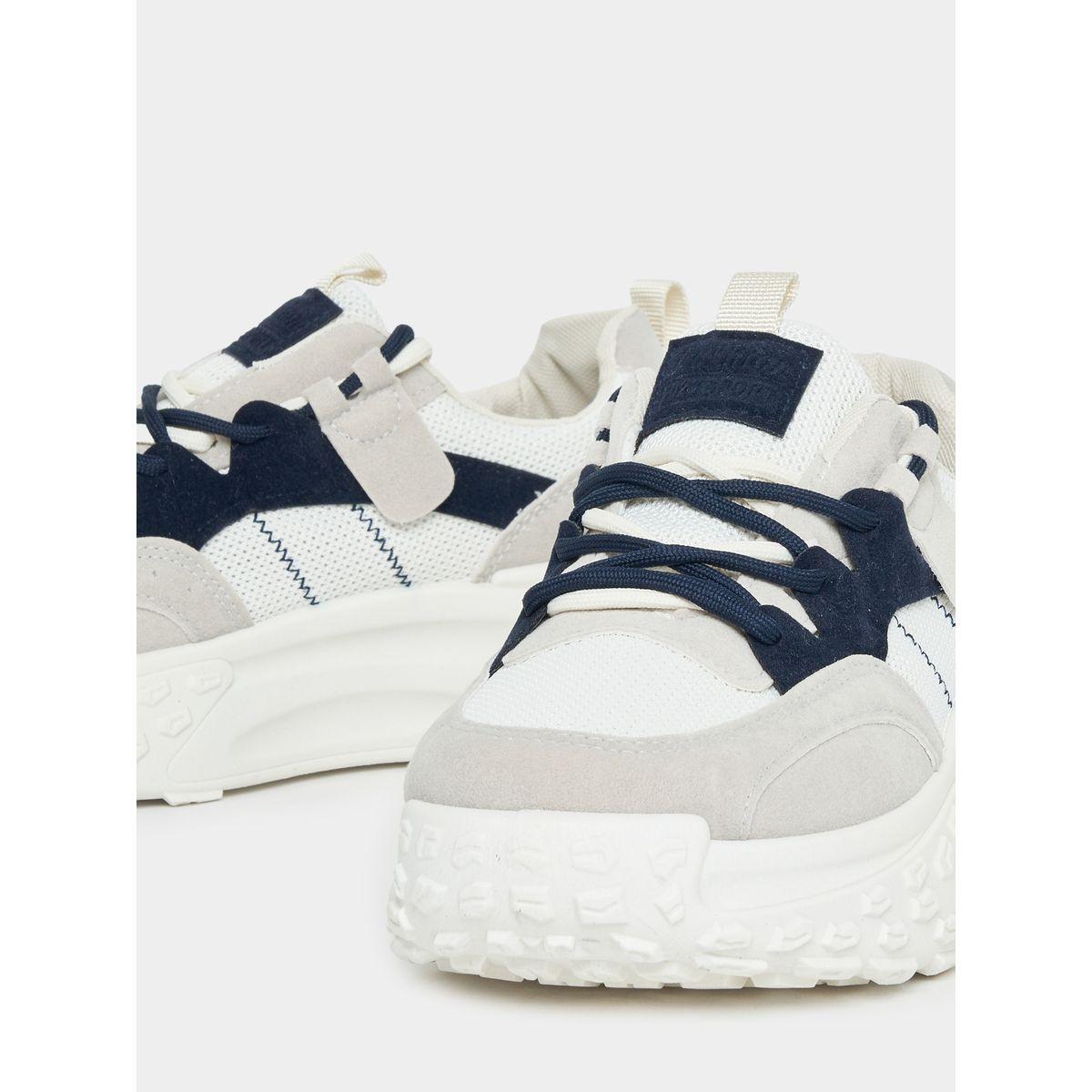 Styli Contrast Panel Chunky Sneakers-women-shoes-sneakers-image-5