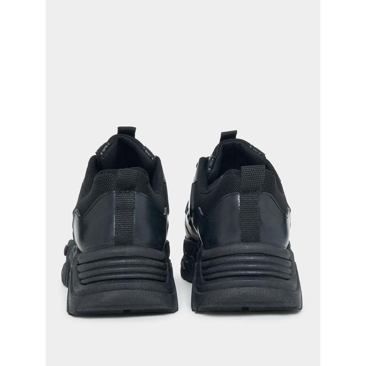 Styli Leather Look Design Chunky Sneakers-women-shoes-sneakers-image-3
