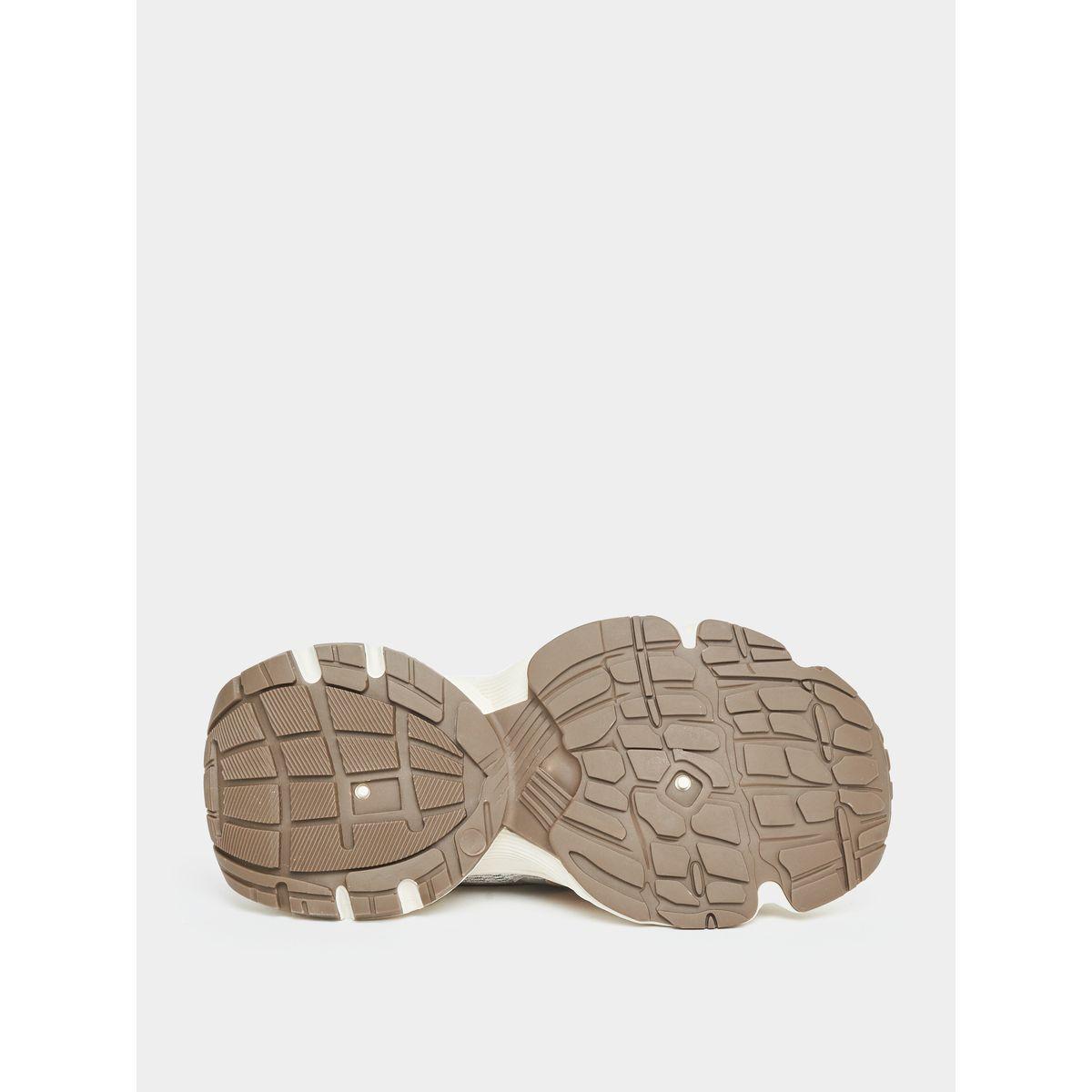 Styli Textured Lace Up Chunky Sole Sneakers-women-shoes-sneakers-image-6