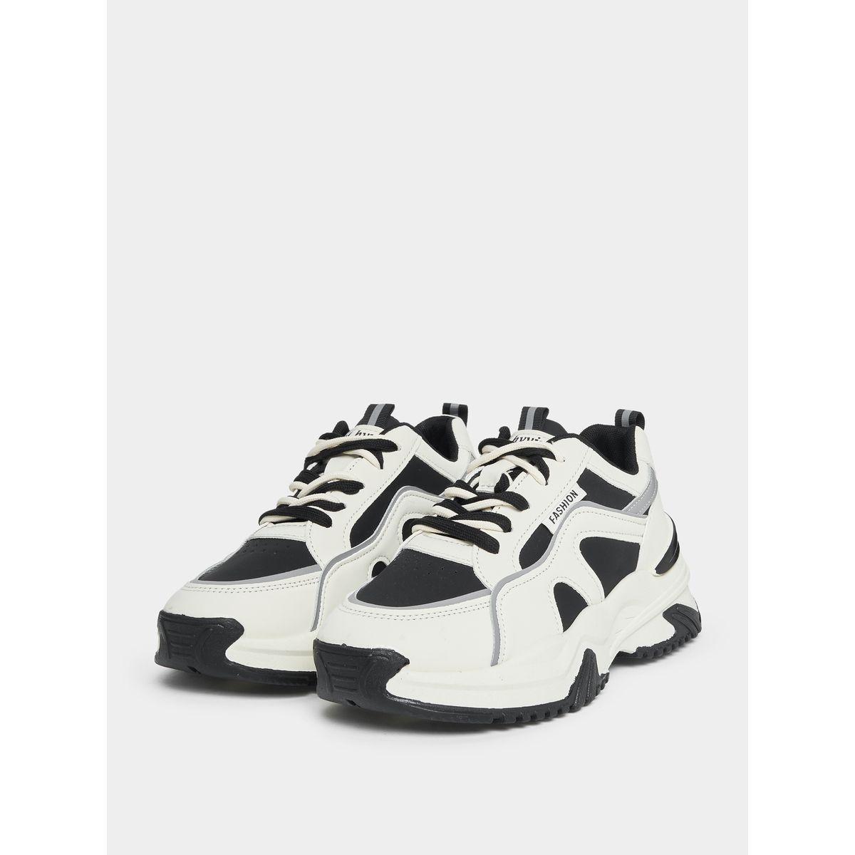 Styli Textured Chunky Mesh Sneakers-women-shoes-sneakers-image-2