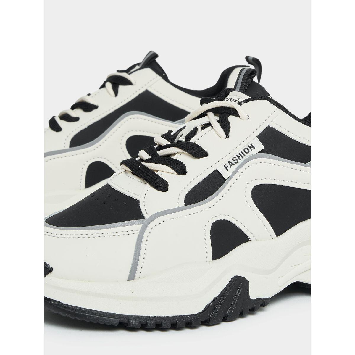 Styli Textured Chunky Mesh Sneakers-women-shoes-sneakers-image-5
