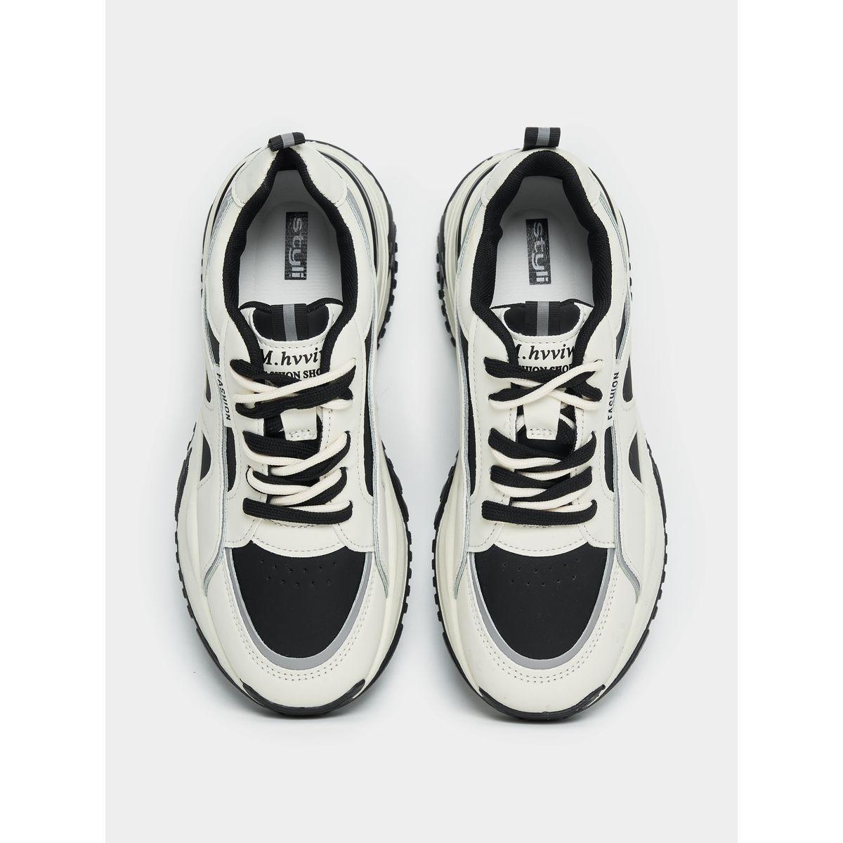 Styli Textured Chunky Mesh Sneakers-women-shoes-sneakers-image-6