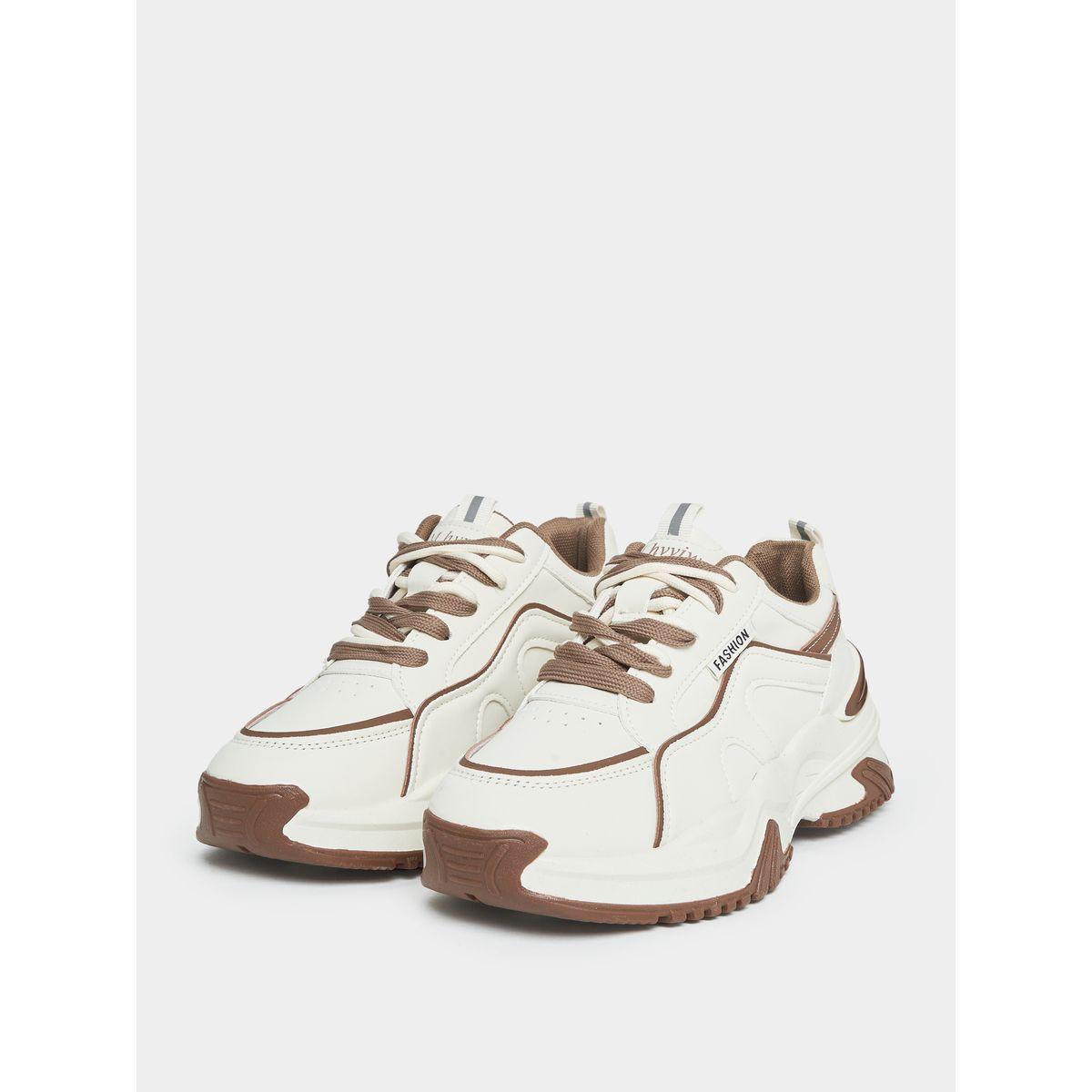 Styli Textured Chunky Mesh Sneakers-women-shoes-sneakers-image-2