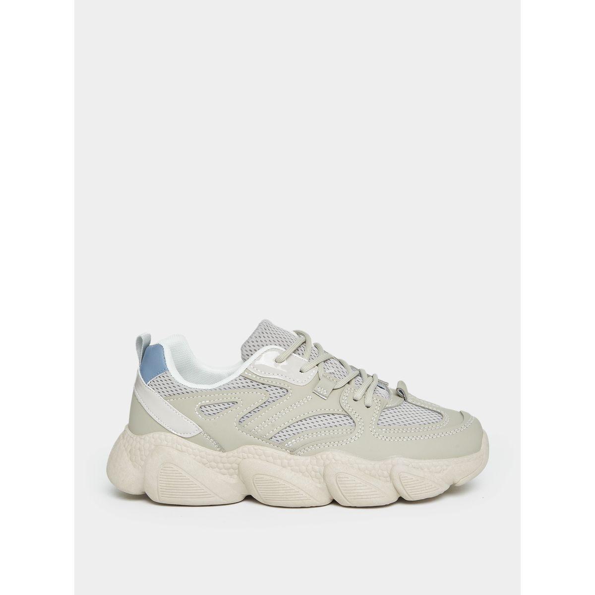Styli Mesh Web Design Chunky Sneakers-women-shoes-sneakers-image-3