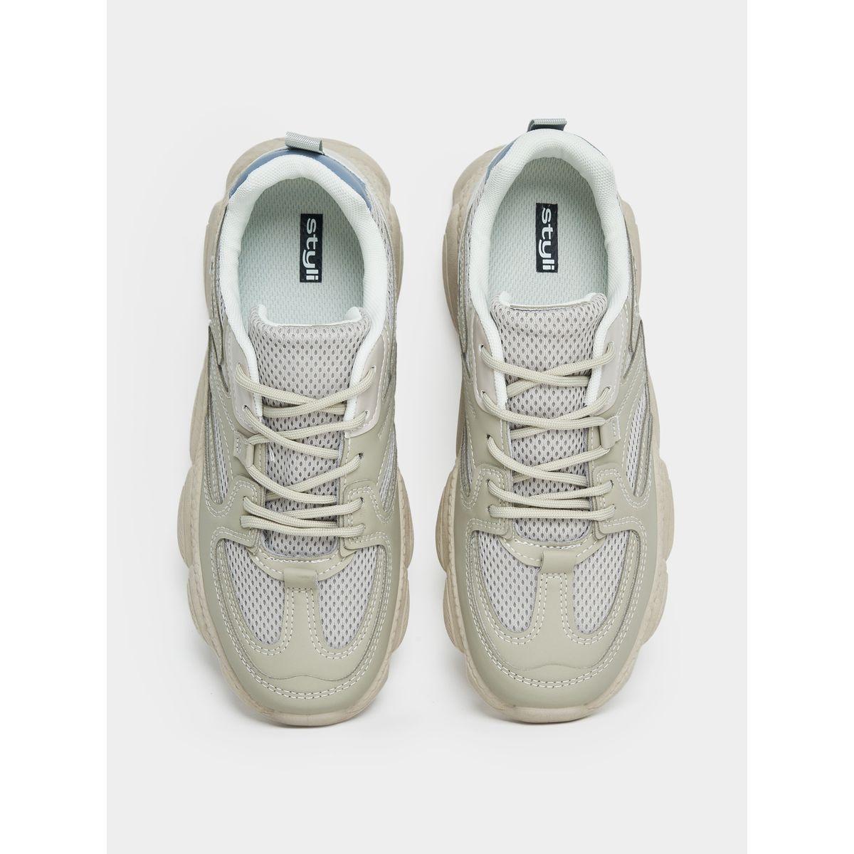 Styli Mesh Web Design Chunky Sneakers-women-shoes-sneakers-image-6
