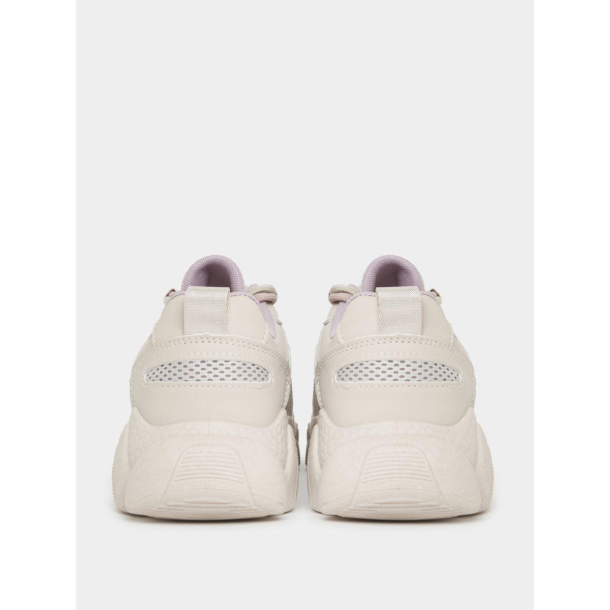Styli Textured Lace Up Chunky Sole Sneakers-women-shoes-sneakers-image-5