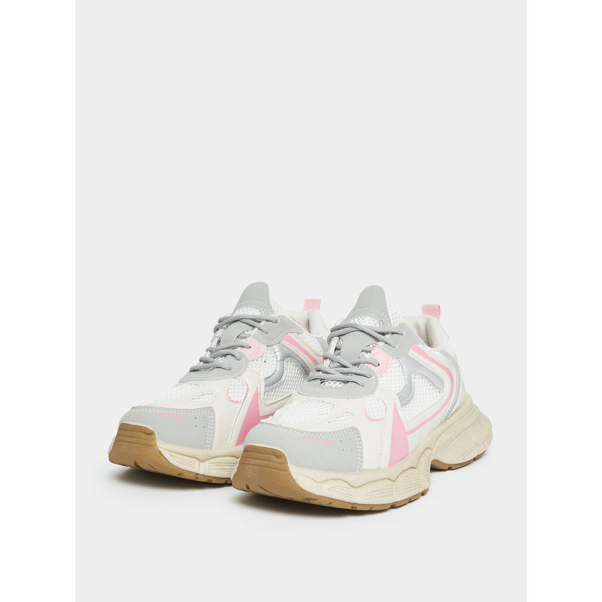 Styli Mesh Web Design Chunky Sneakers-women-shoes-sneakers-image-2