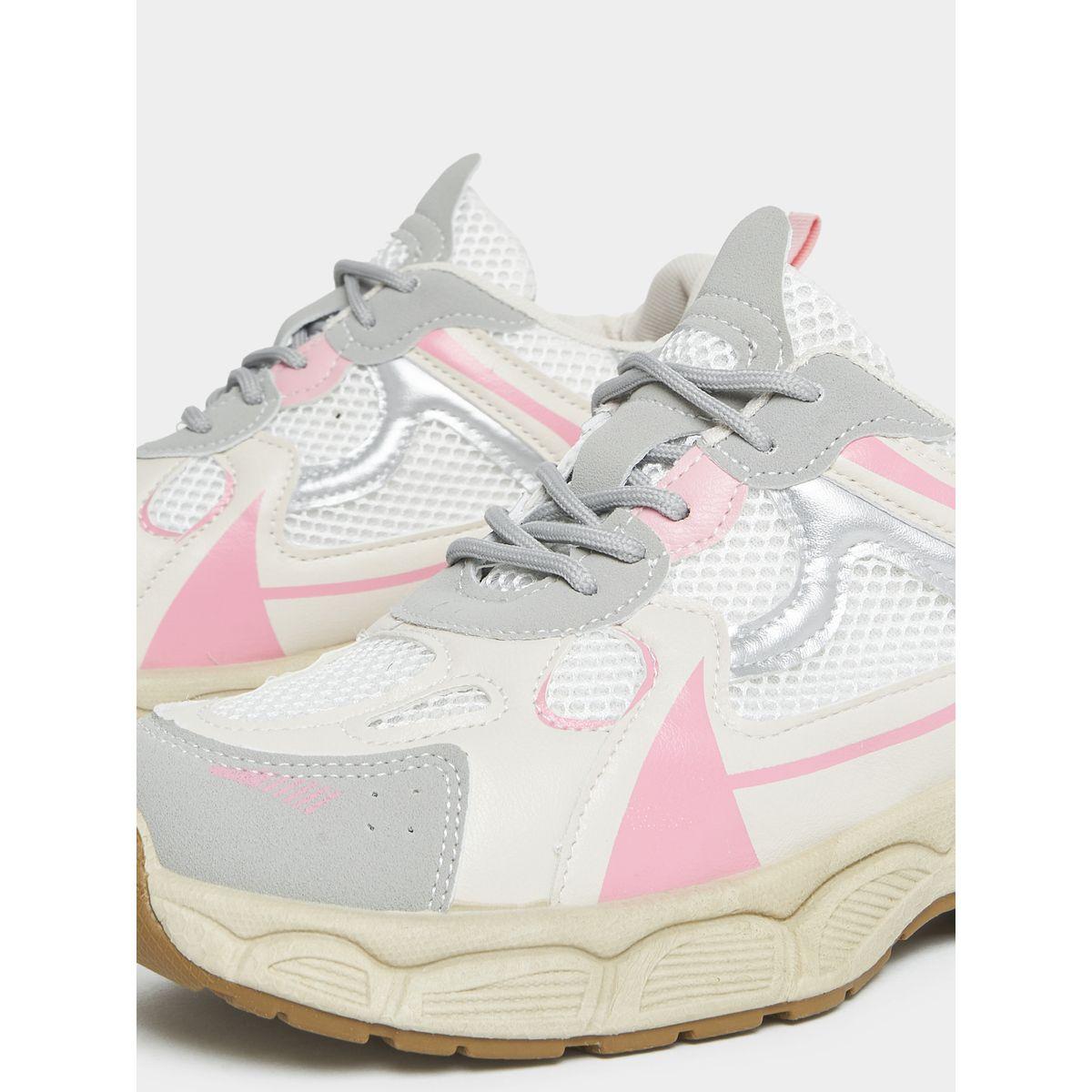 Styli Mesh Web Design Chunky Sneakers-women-shoes-sneakers-image-4