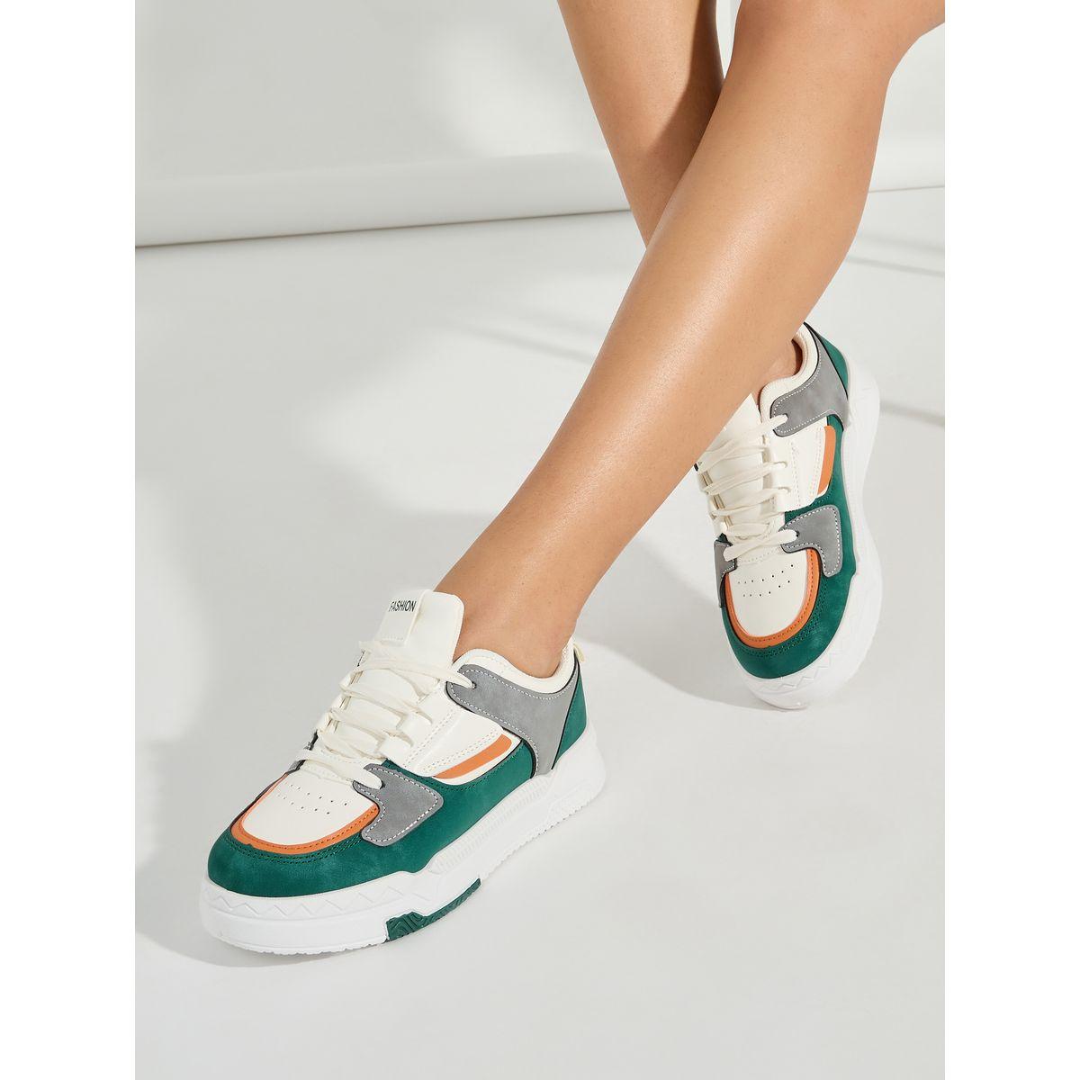 Styli Color Block Platform Heel Sneakers-women-shoes-sneakers-image-1