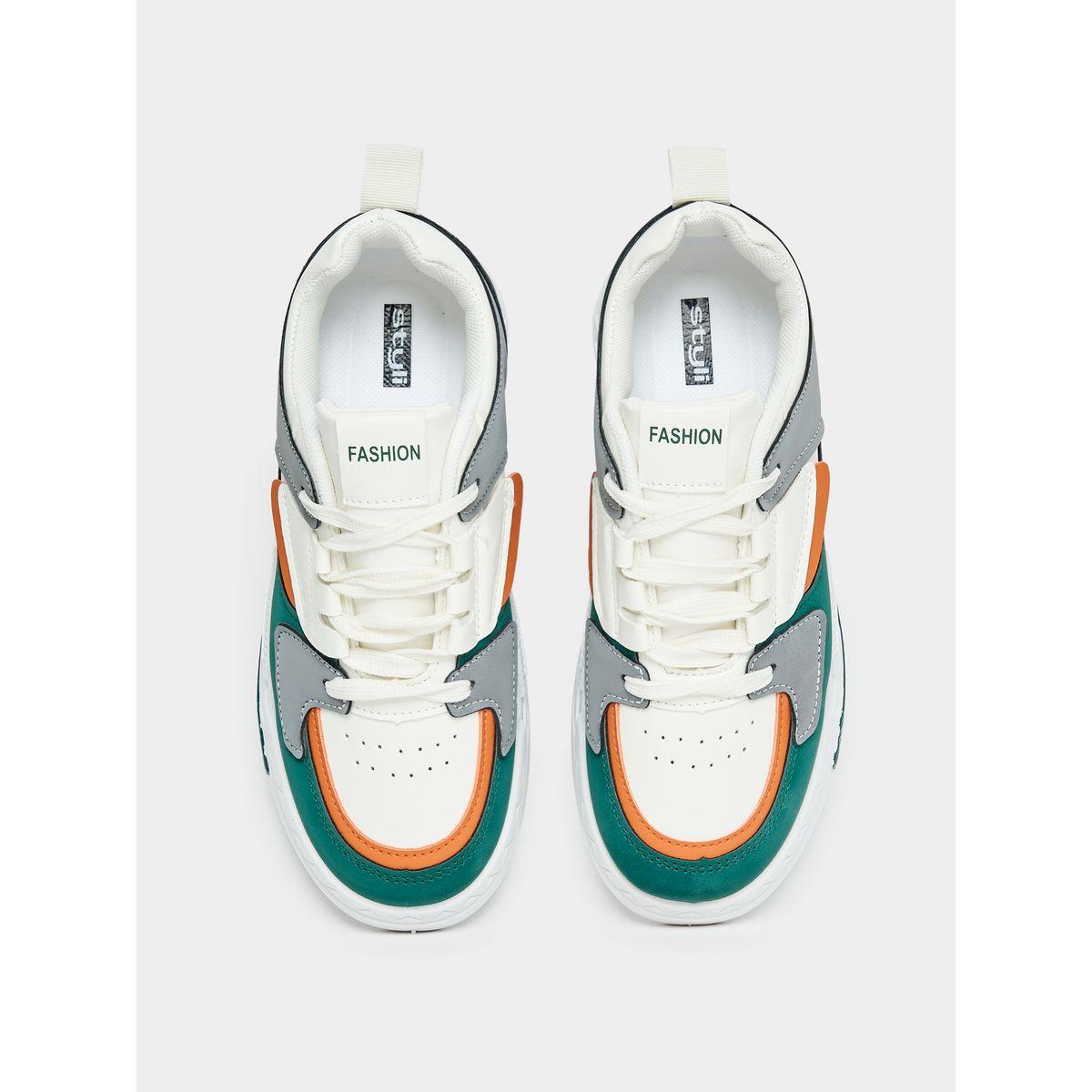 Styli Color Block Platform Heel Sneakers-women-shoes-sneakers-image-6