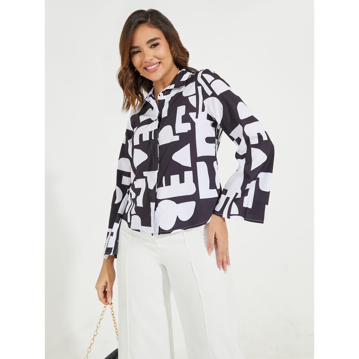 بلوزة بطبعة مجردة مع اكمام واسعة-women-clothing-shirtsandblouses-shirts-image-1