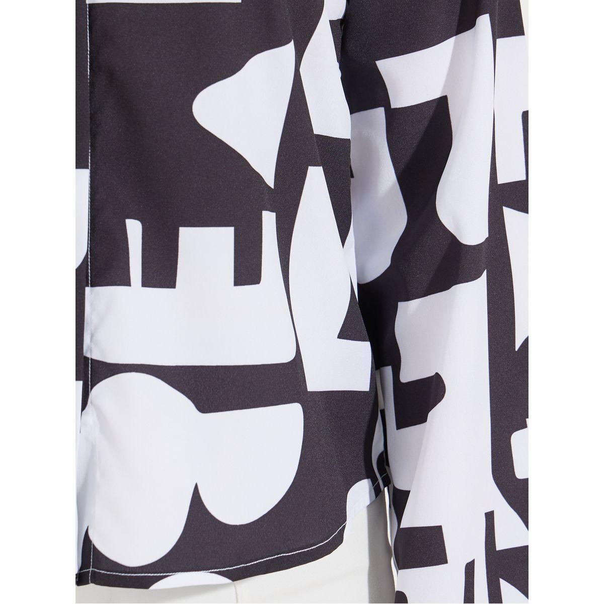 Styli Elevate Abstract Print Buttoned Shirt with Flared Sleeves-women-clothing-shirtsandblouses-shirts-image-3