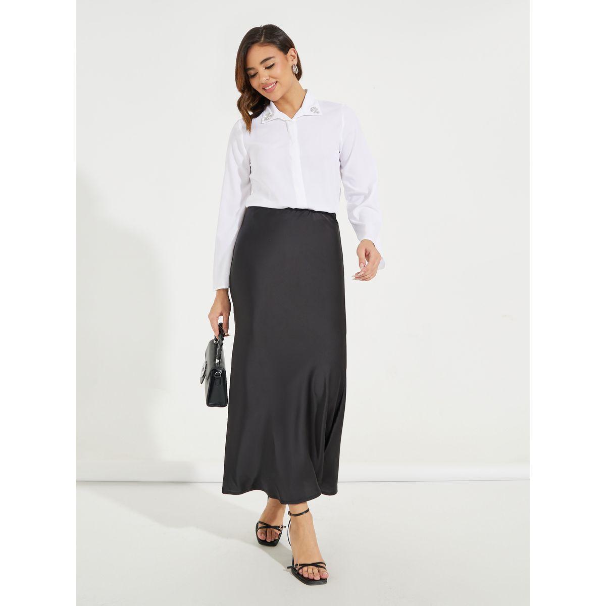 Styli Elevate Embellished Collar Shirt with Concealed Placket-women-clothing-shirtsandblouses-shirts-image-2