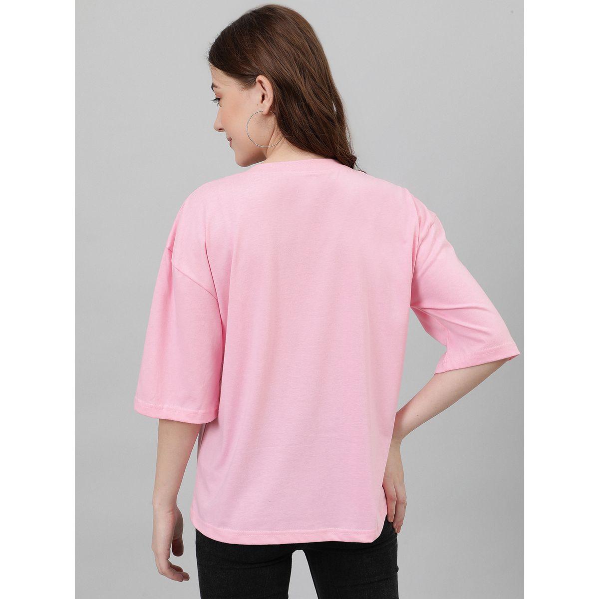 Kotty X Styli  Oversized Bear Graphic Print Drop Shoulder T-Shirt-women-clothing-tshirts-image-4