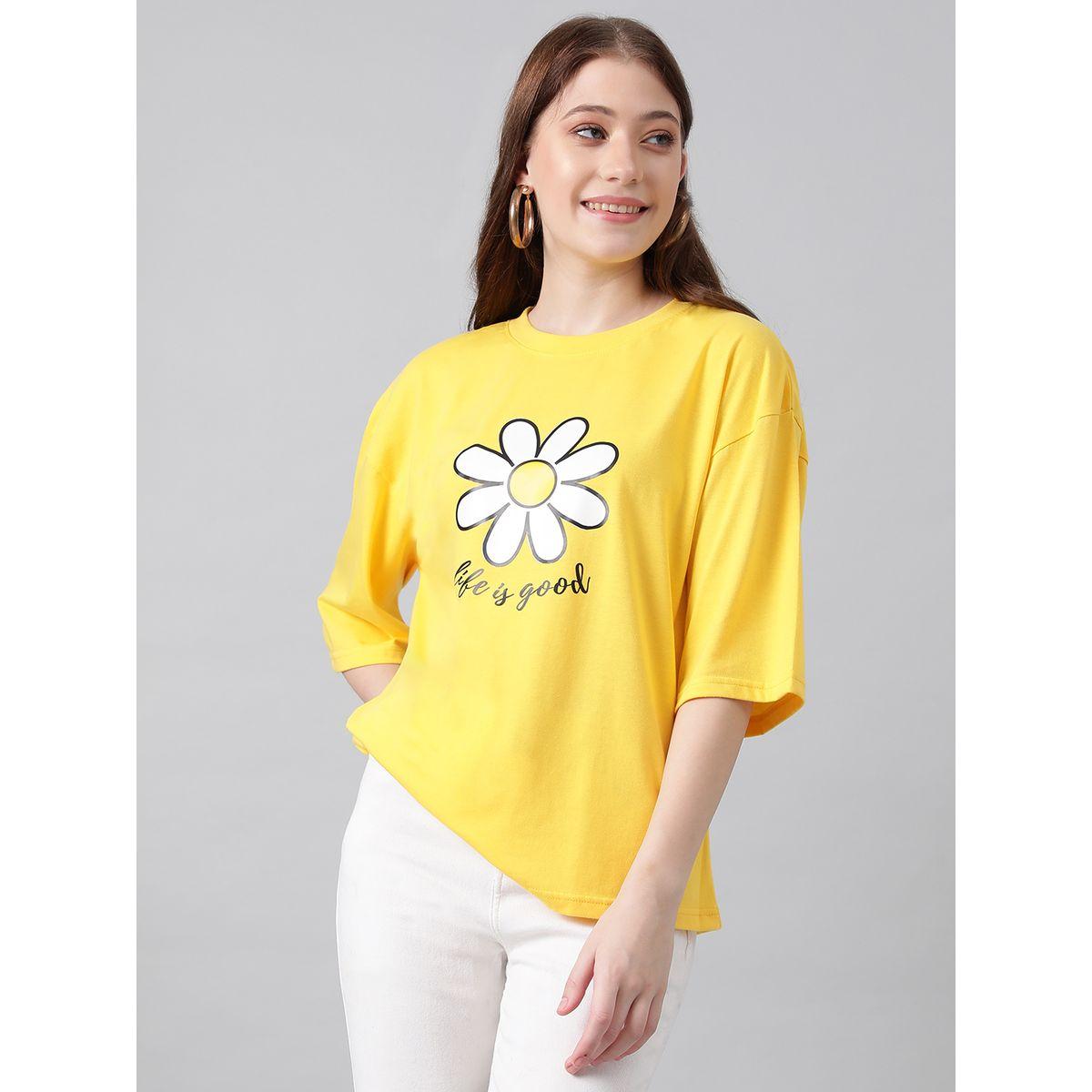 Kotty X Styli  Oversized Floral Print Drop Shoulder T-Shirt-women-clothing-tshirts-image-6