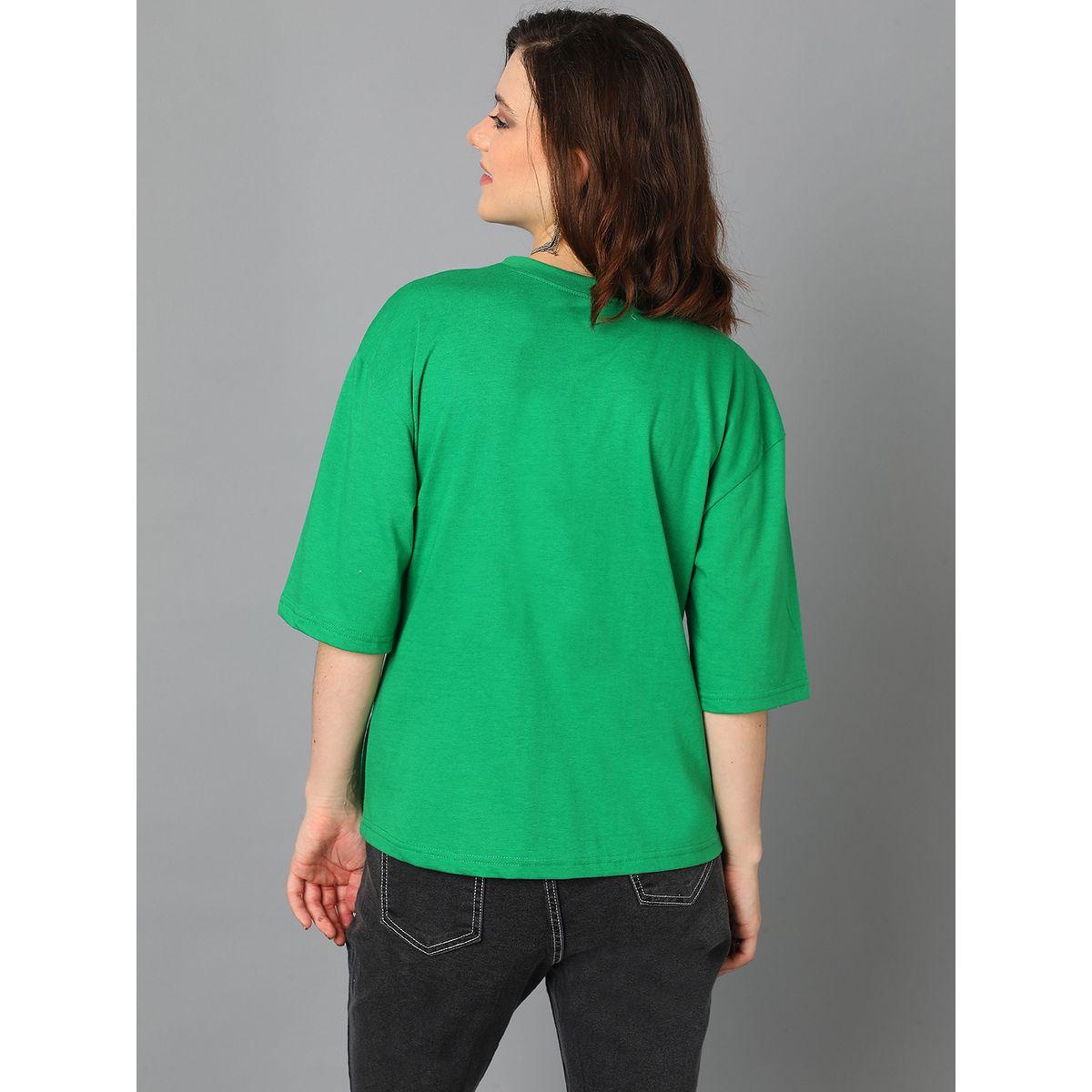 Kotty X Styli  Oversized Unlimited Slogan Print Drop Shoulder T-Shirt-women-clothing-tshirts-image-5