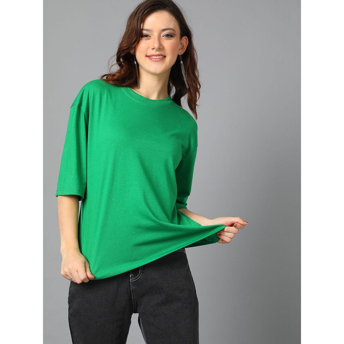 Kotty X Styli  Oversized Round Neck Drop Shoulder T-Shirt-women-clothing-tshirts-image-5