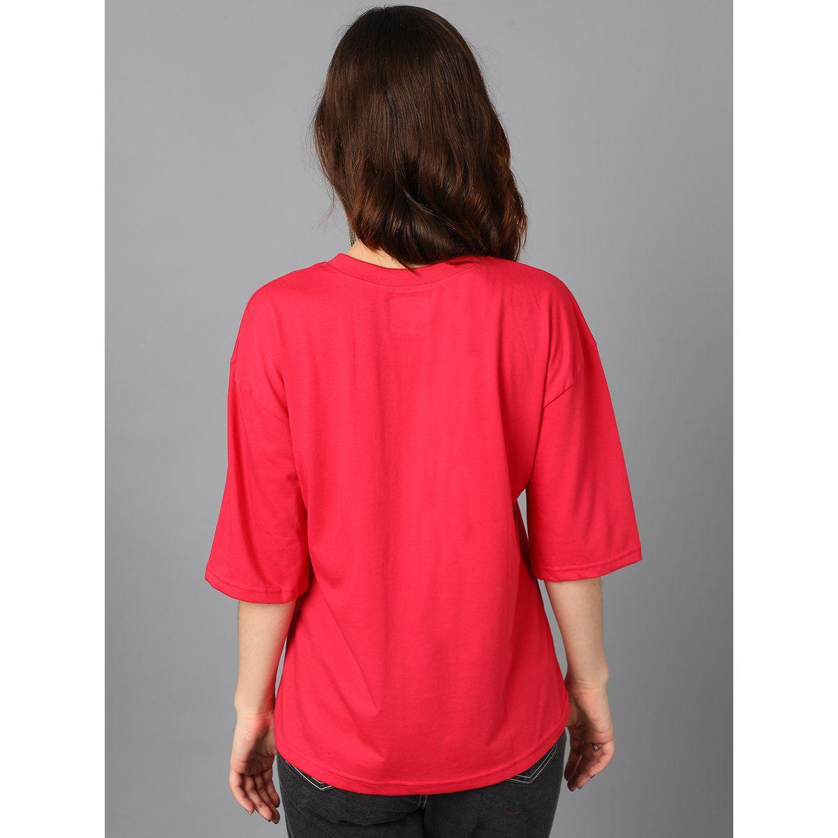 Kotty X Styli  Oversized Round Neck Drop Shoulder T-Shirt-women-clothing-tshirts-image-5