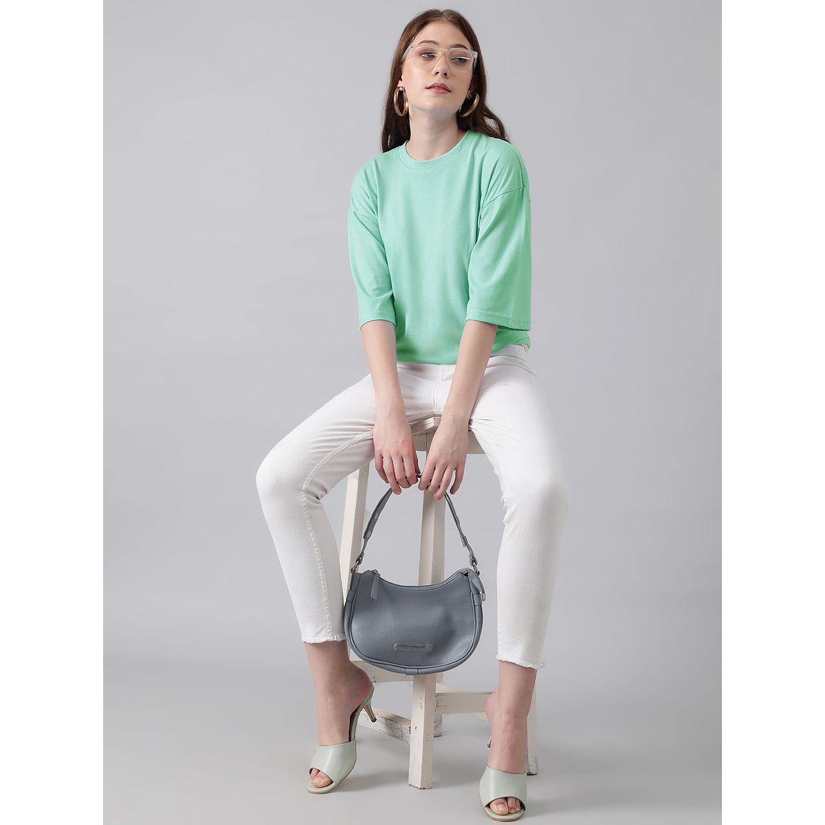 Kotty X Styli  Oversized Round Neck Drop Shoulder T-Shirt-women-clothing-tshirts-image-3