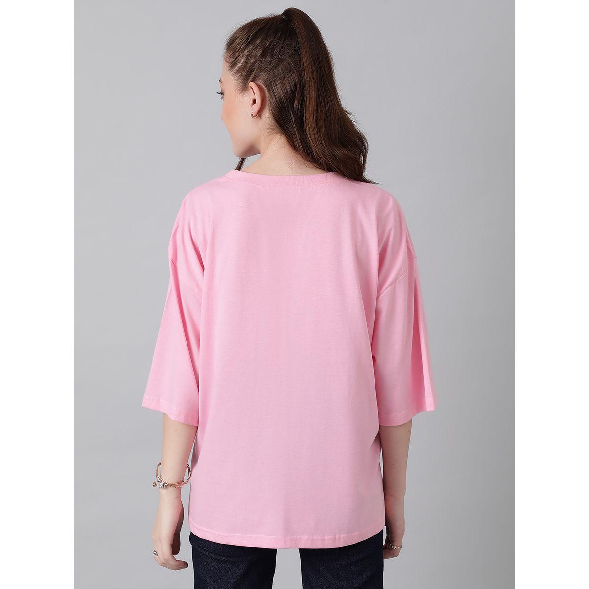 Kotty X Styli  Oversized Round Neck Drop Shoulder T-Shirt-women-clothing-tshirts-image-5