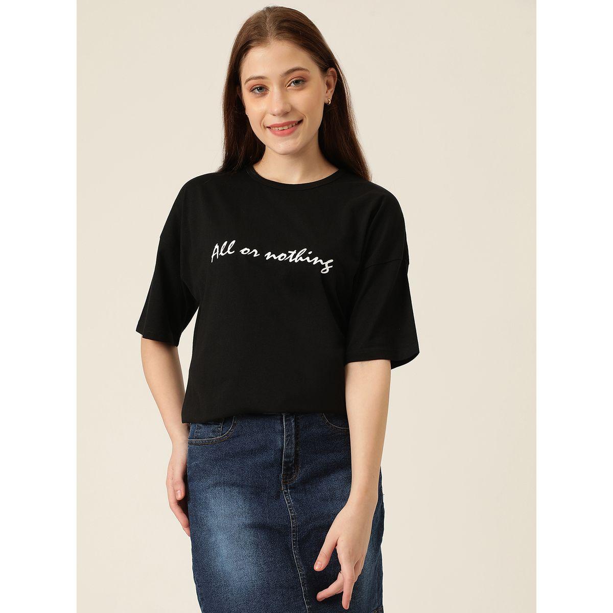 Kotty X Styli  Oversized Printed Round Neck T-Shirt-women-clothing-tshirts-image-1