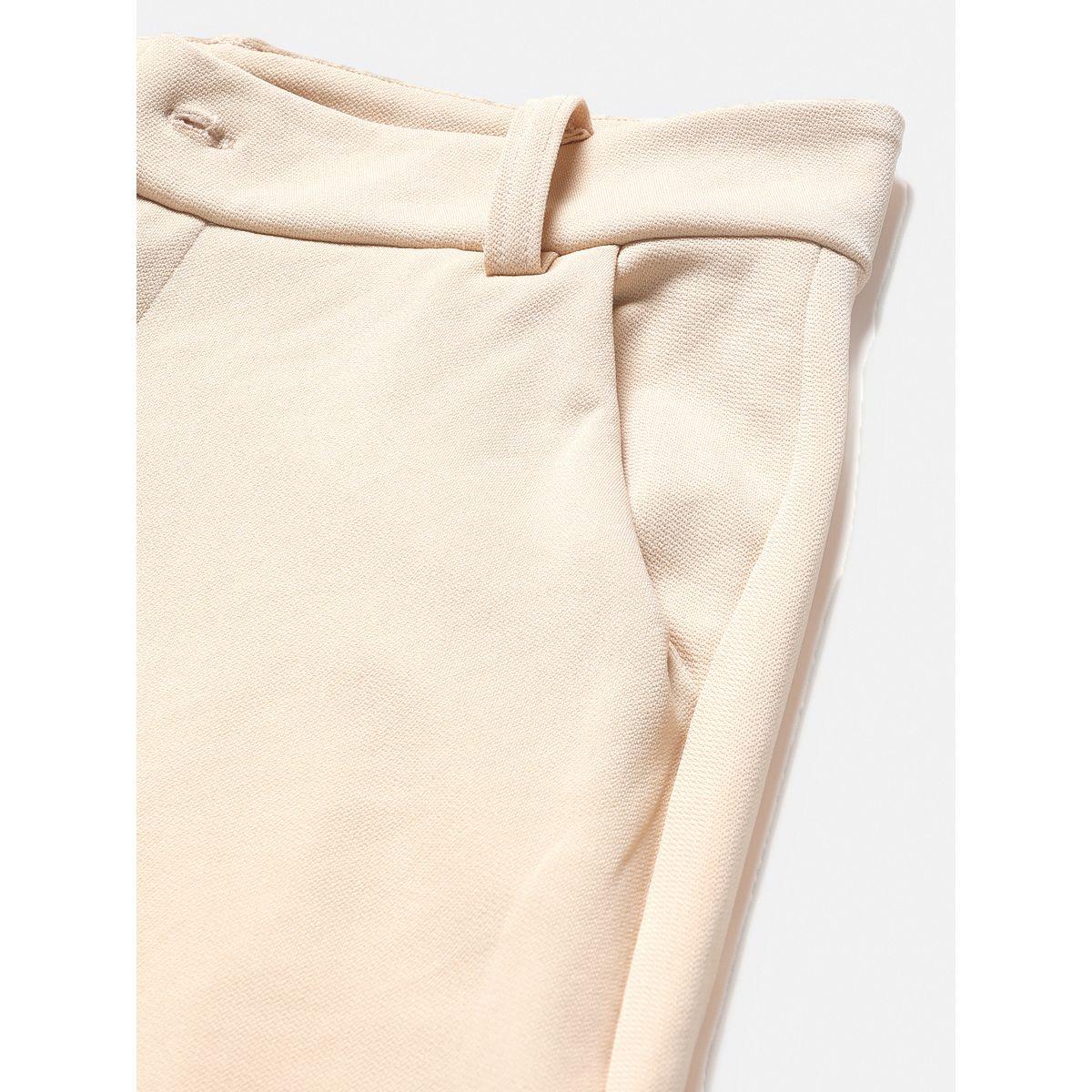 Kotty X Styli  Solid Regular Fit  Trousers-women-clothing-bottoms-trousers-image-4