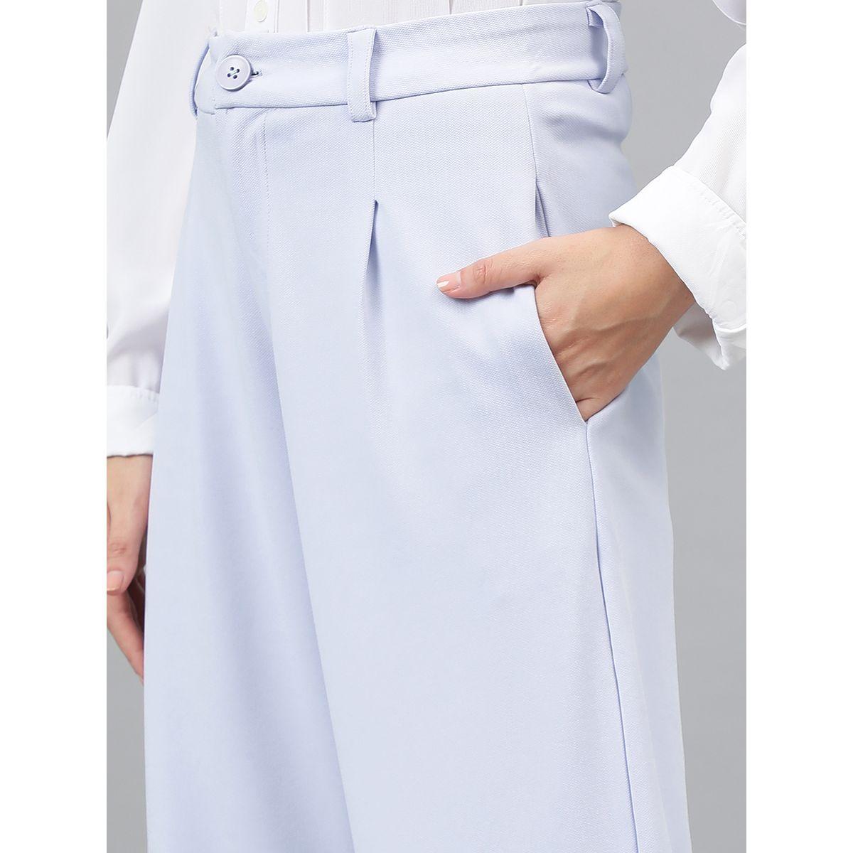 Kotty X Styli  Solid Regular Fit Trousers with Pockets-women-clothing-bottoms-trousers-image-4