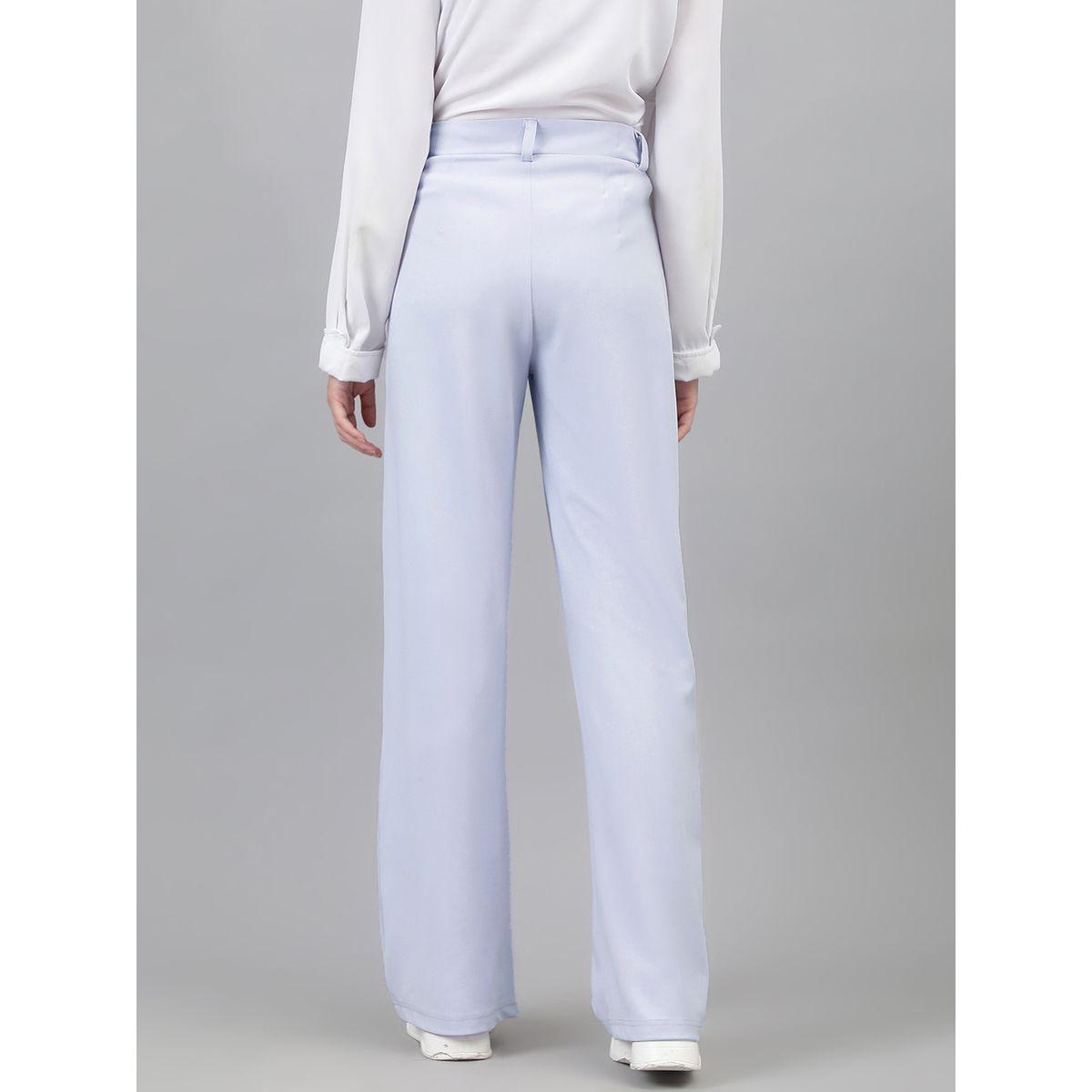 Kotty X Styli  Solid Regular Fit Trousers with Pockets-women-clothing-bottoms-trousers-image-5